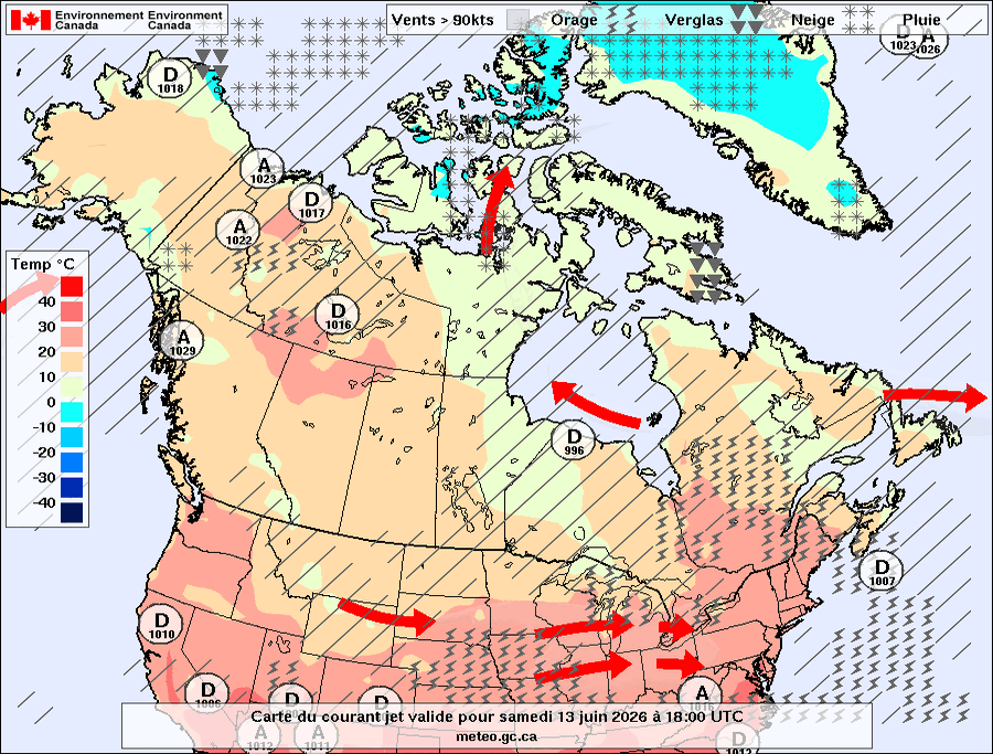 Coup d'oeil sur la m&eacute;t&eacute;o au Canada