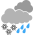 Possibilité d'averses de neige ou de pluie